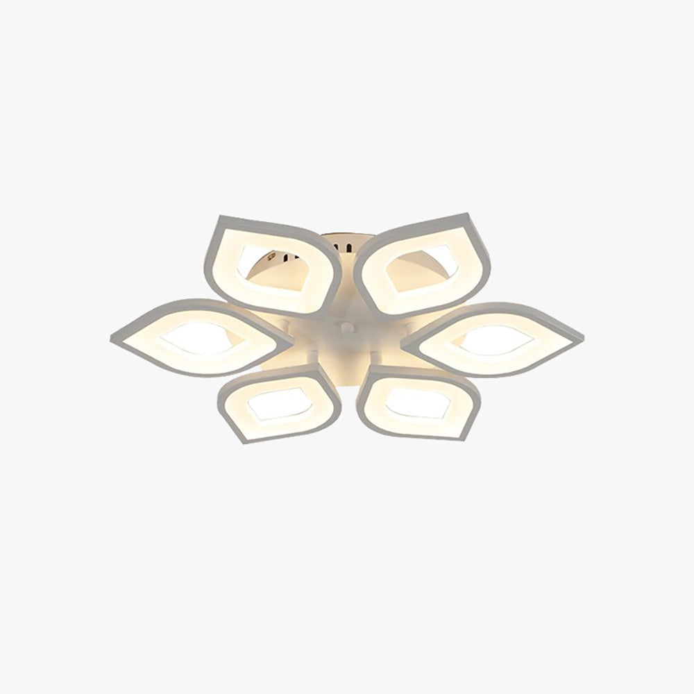 Arisha Deckenleuchte Blatt, 4/6/8/15-flammig Acryl