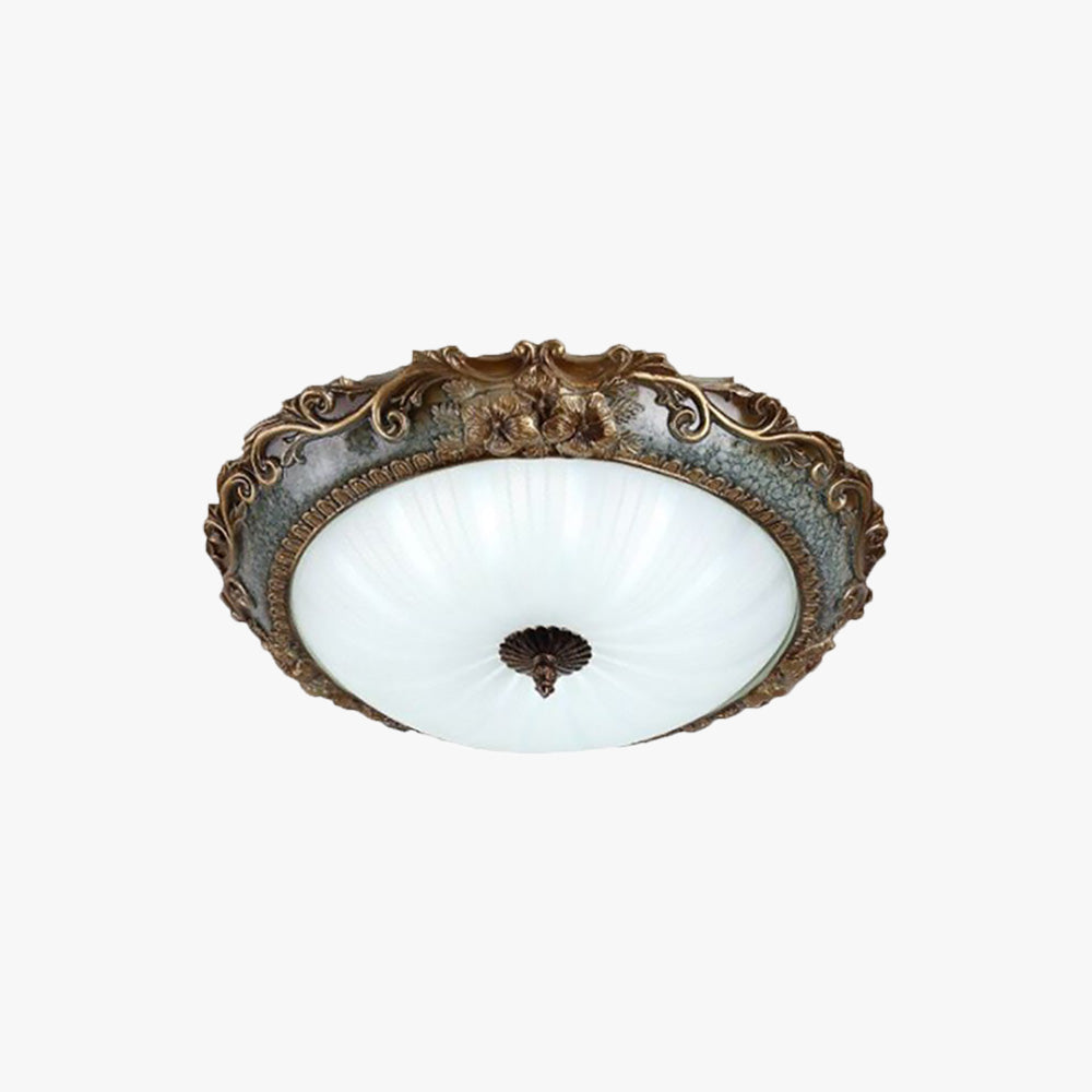 Arisha Vintage LED Deckenleuchte Wohn/Schlafzimmer Harz Glas