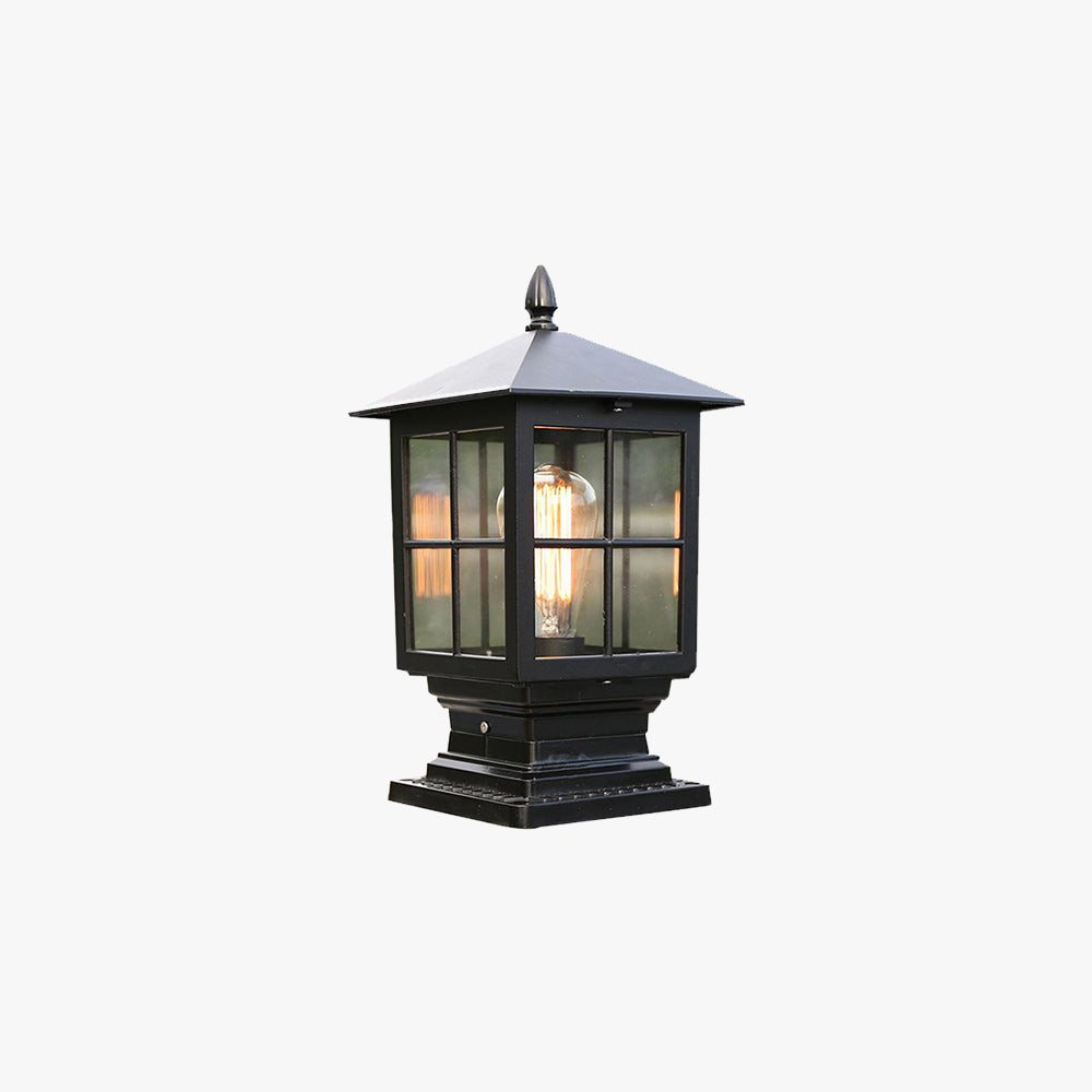 Silva Modern LED Außenleuchte Metall Glas Garten Flur