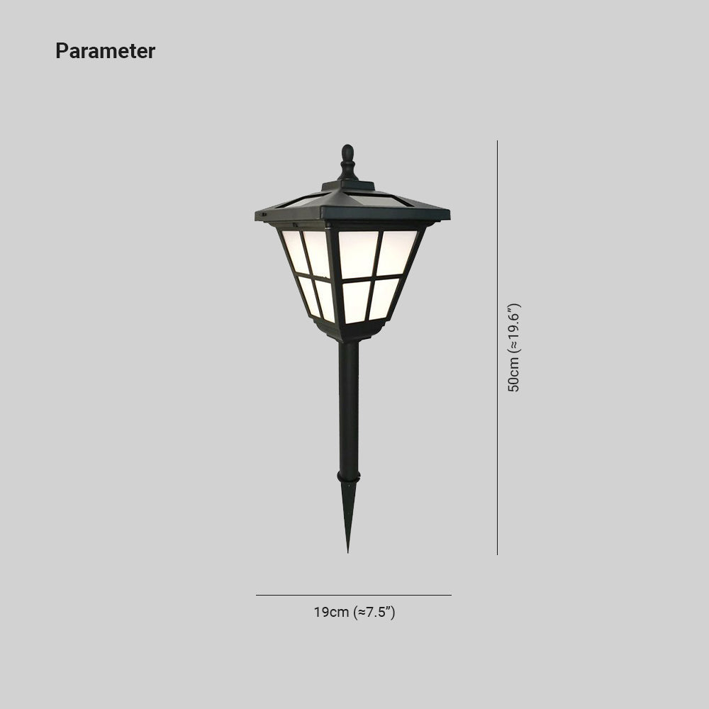 Ray Modern LED Außenleuchte Trapez Schwarz Garten/Terrasse/Balkon Metall&Acryl Solarenergie