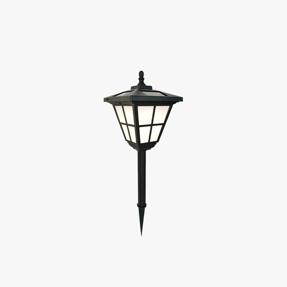 Ray Modern LED Außenleuchte Trapez Schwarz Garten/Terrasse/Balkon Metall&Acryl Solarenergie