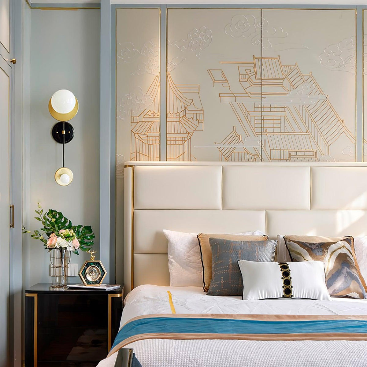 Balance Premium Elegance Skala Marmor Wandleuchte
