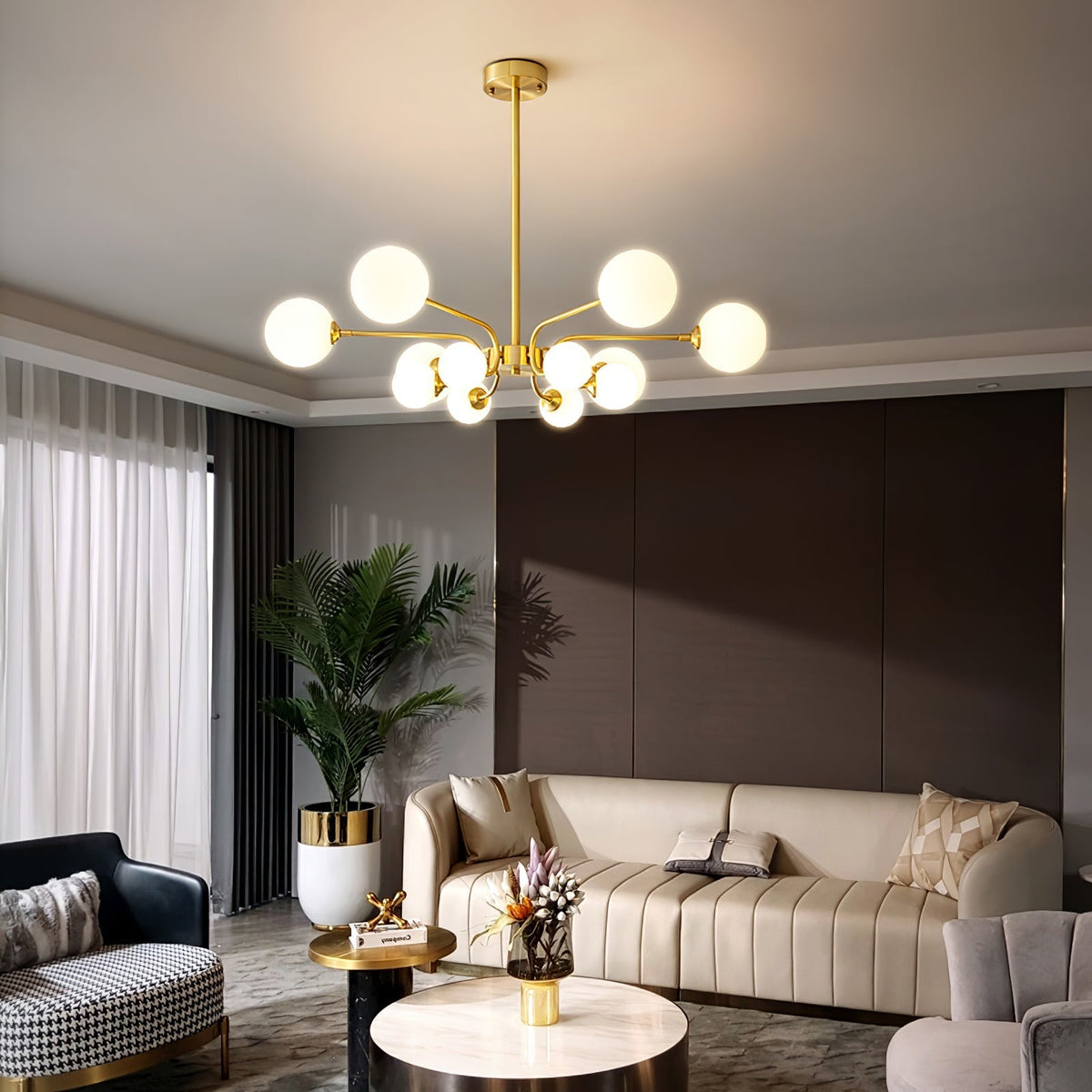 Wace Kronleuchter Kugelarm modern