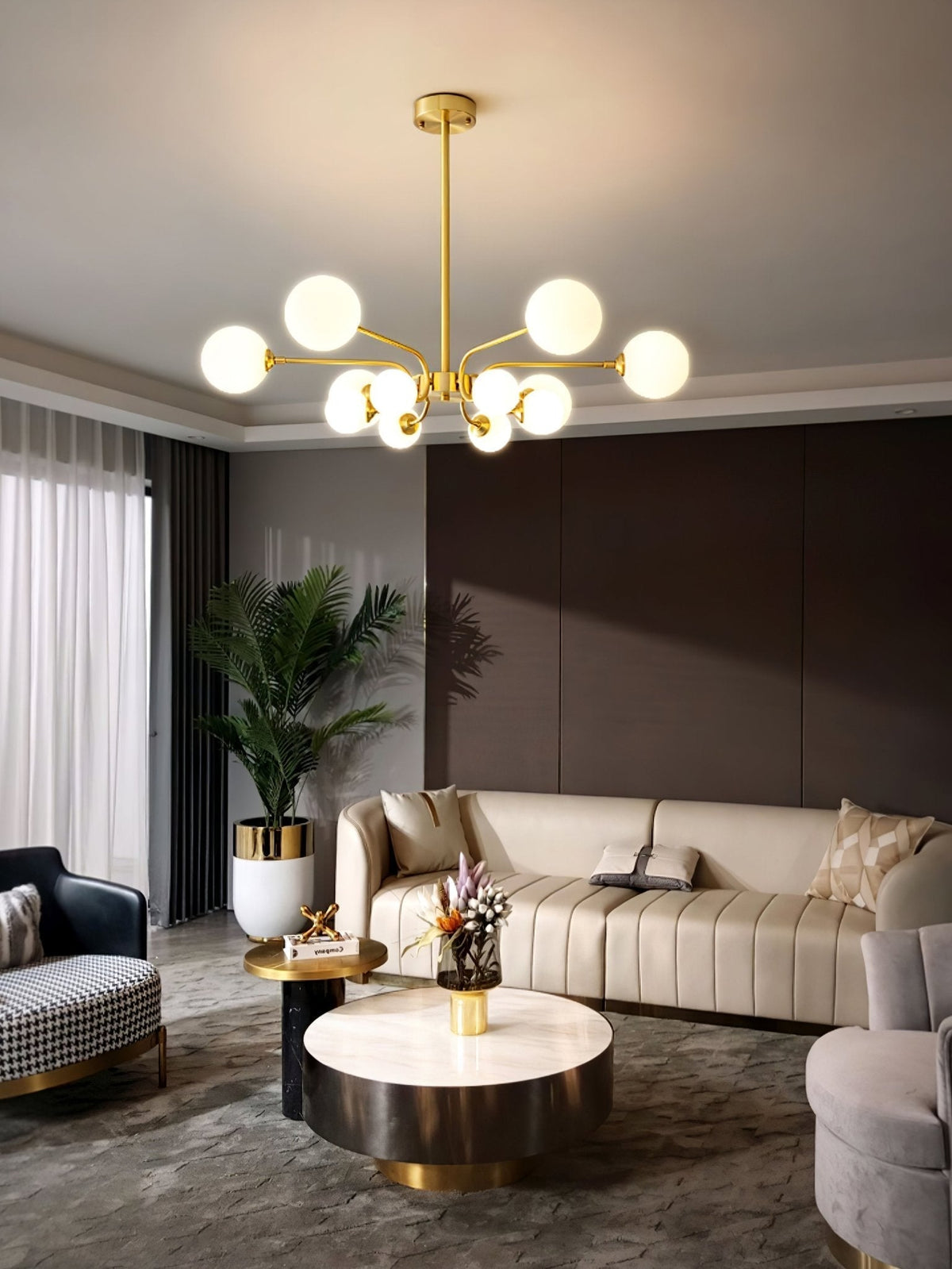 Wace Kronleuchter Kugelarm modern