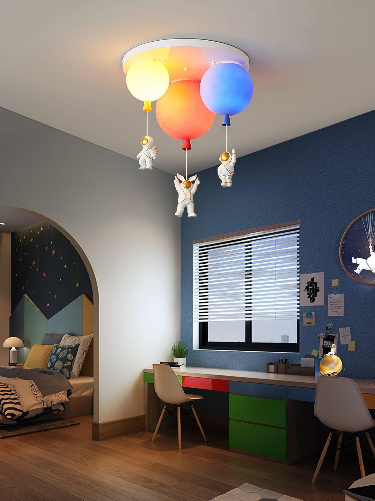 Gorvin Deckenleuchte Frosted Balloon Kombination
