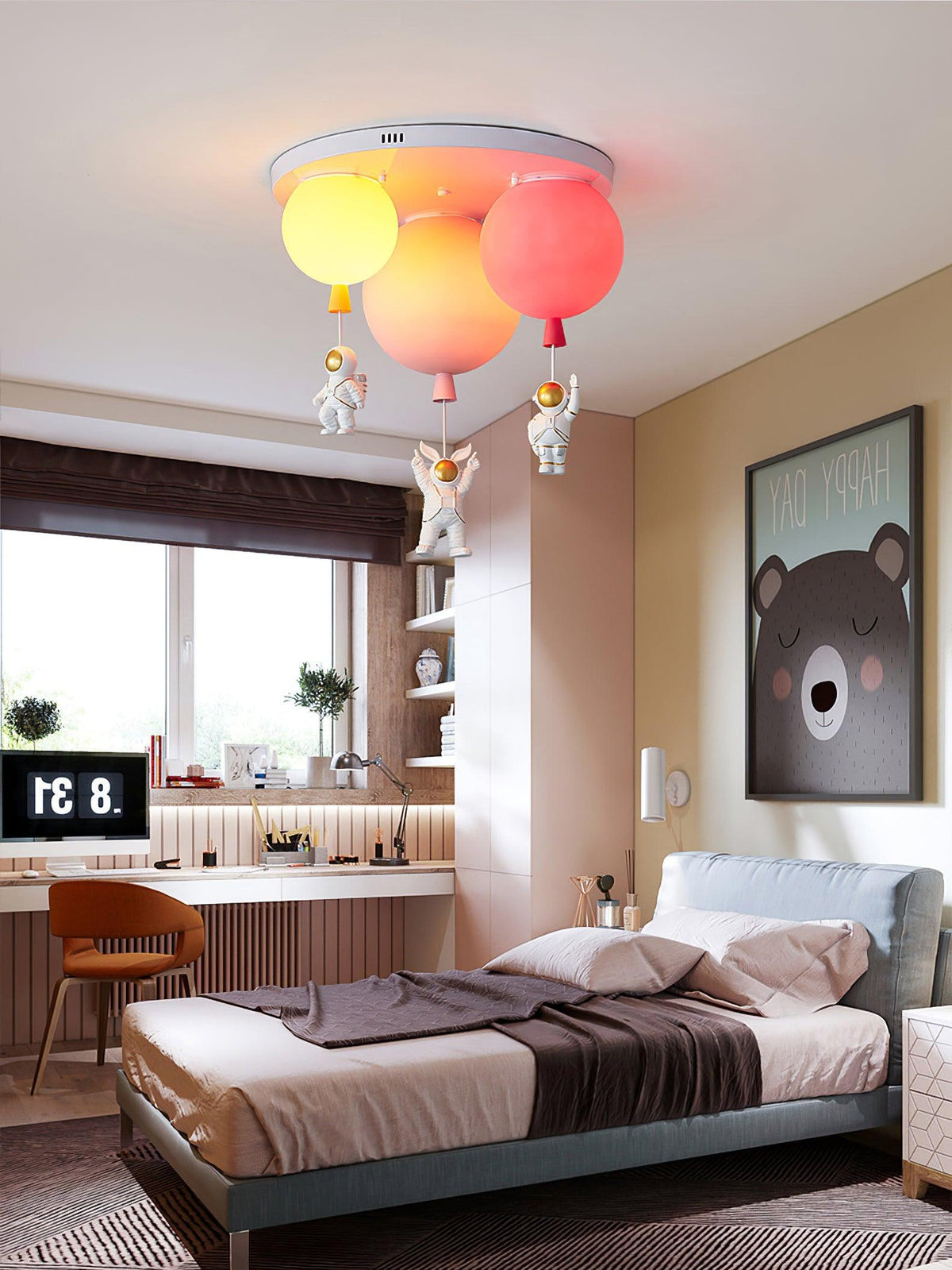 Gorvin Deckenleuchte Frosted Balloon Kombination