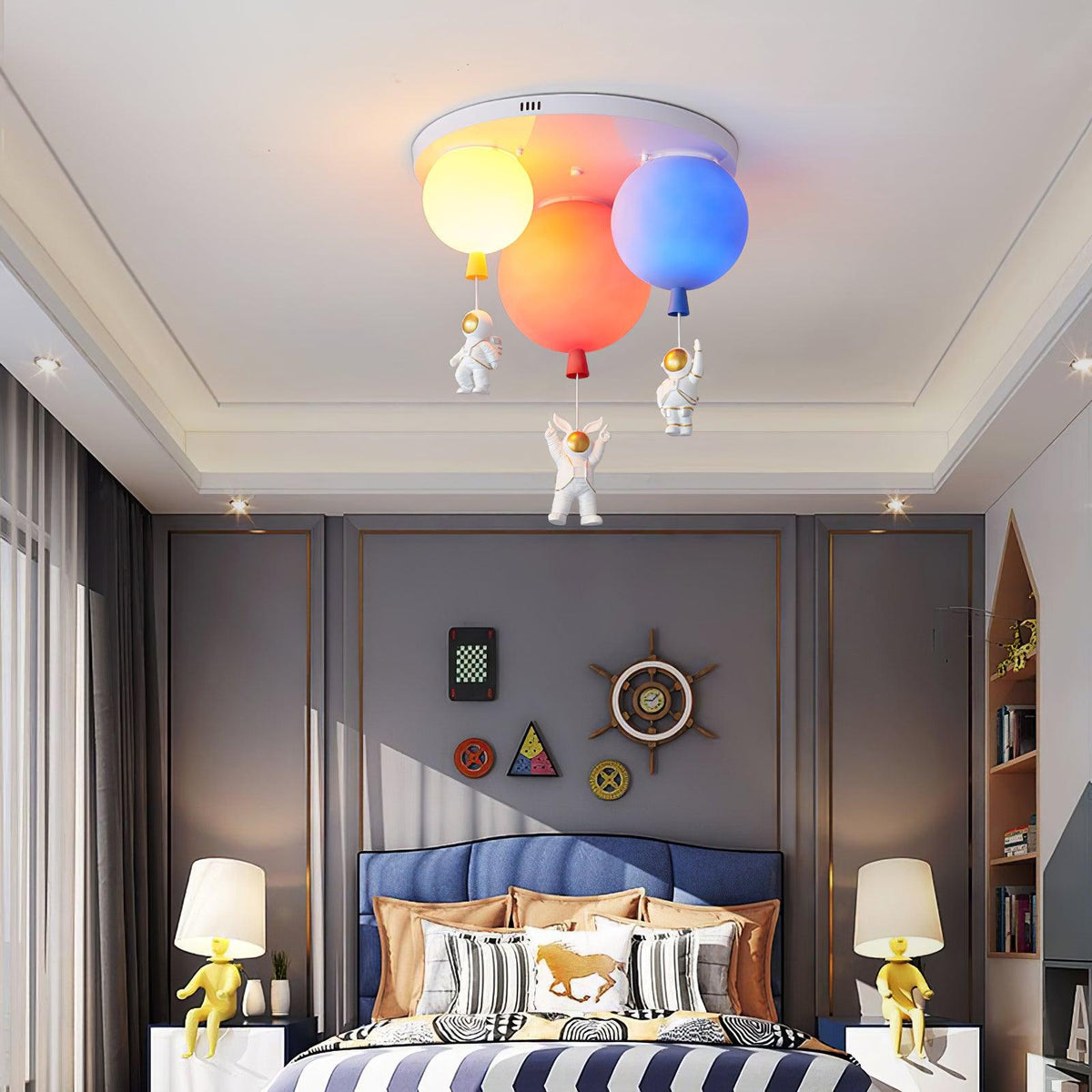 Gorvin Deckenleuchte Frosted Balloon Kombination