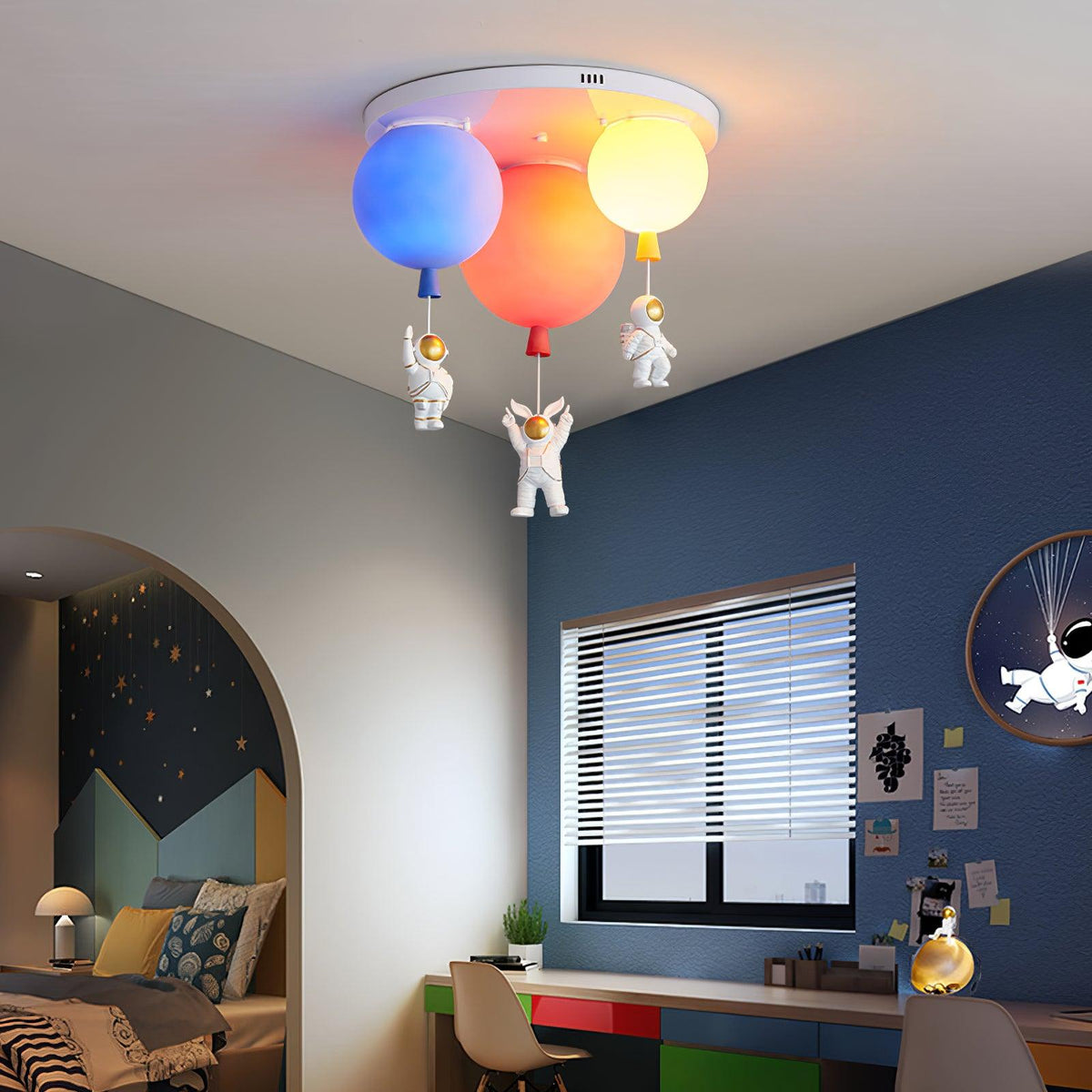 Gorvin Deckenleuchte Frosted Balloon Kombination