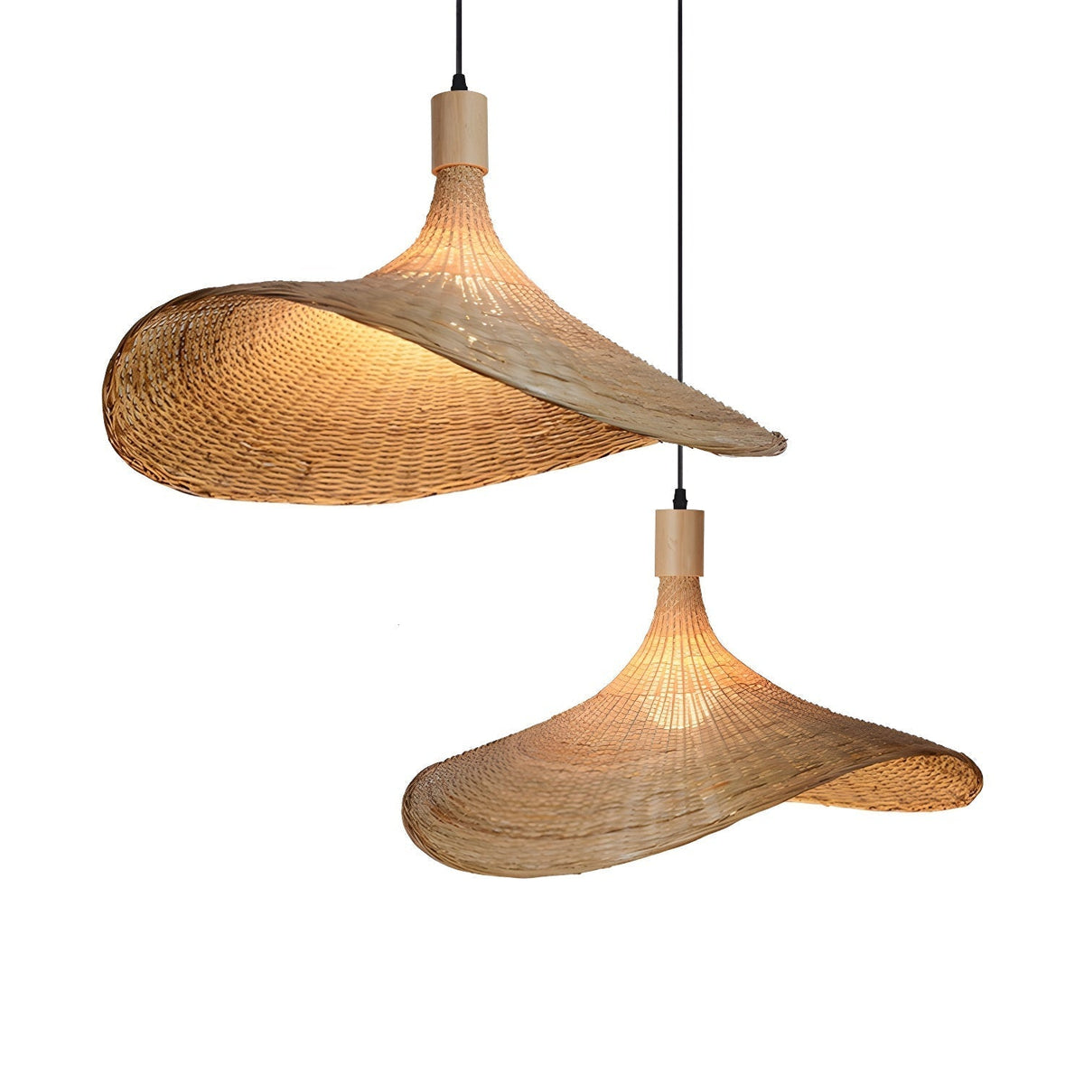 Marona Rattan Vintage Pendelleuchte