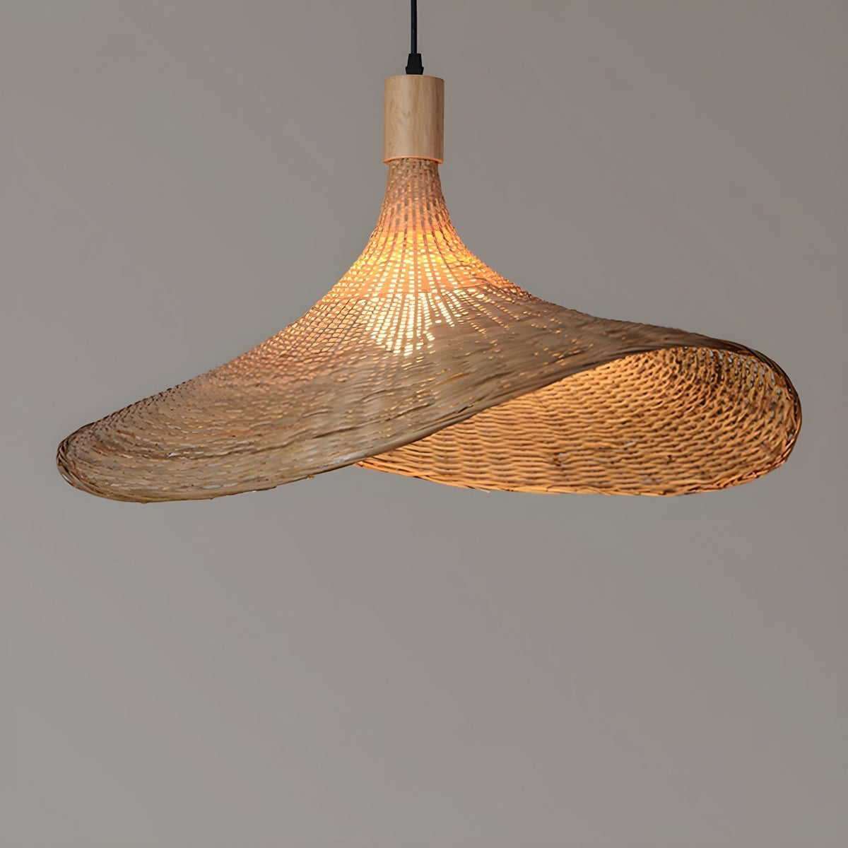 Marona Rattan Vintage Pendelleuchte