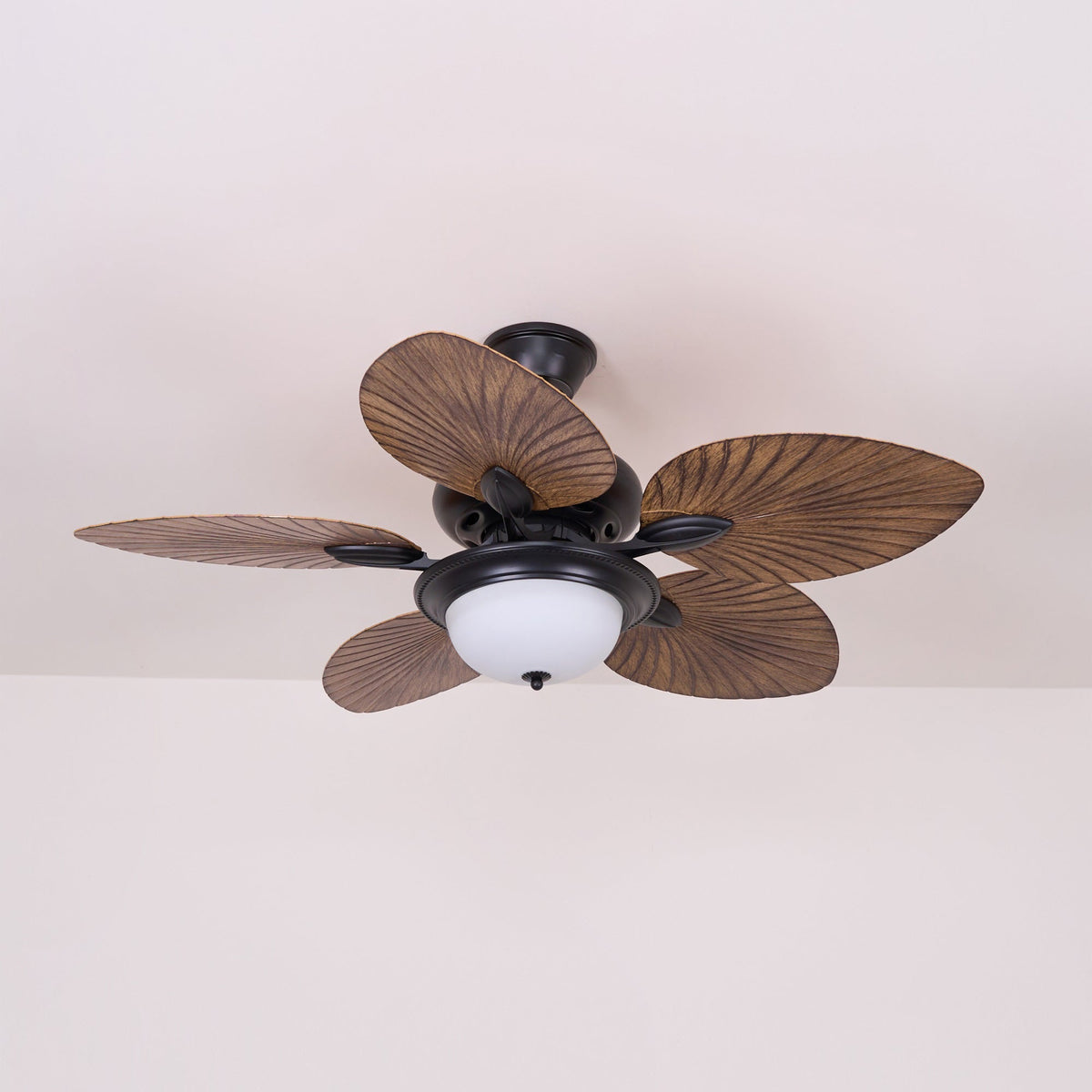 Virel Tropisches Holz Deckenventilator mit Beleuchtung