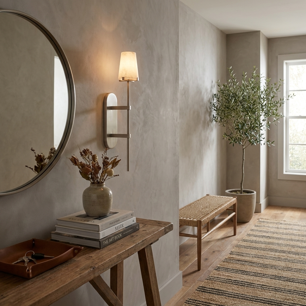 Bexcombe Alabaster-Wandleuchte