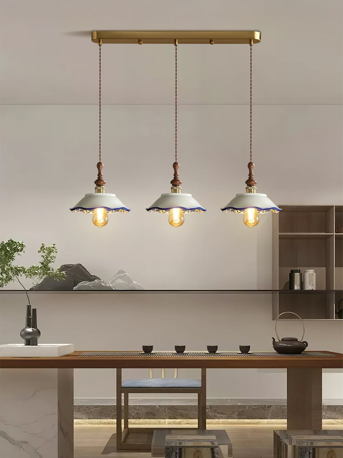 Ciraeor Delft Keramik Pendelleuchte