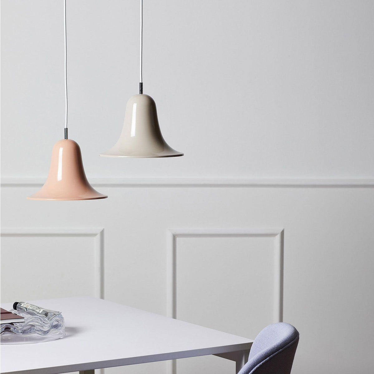 Nevin Minimalistische Pendelleuchte mit Glocken-Lampenschirm
