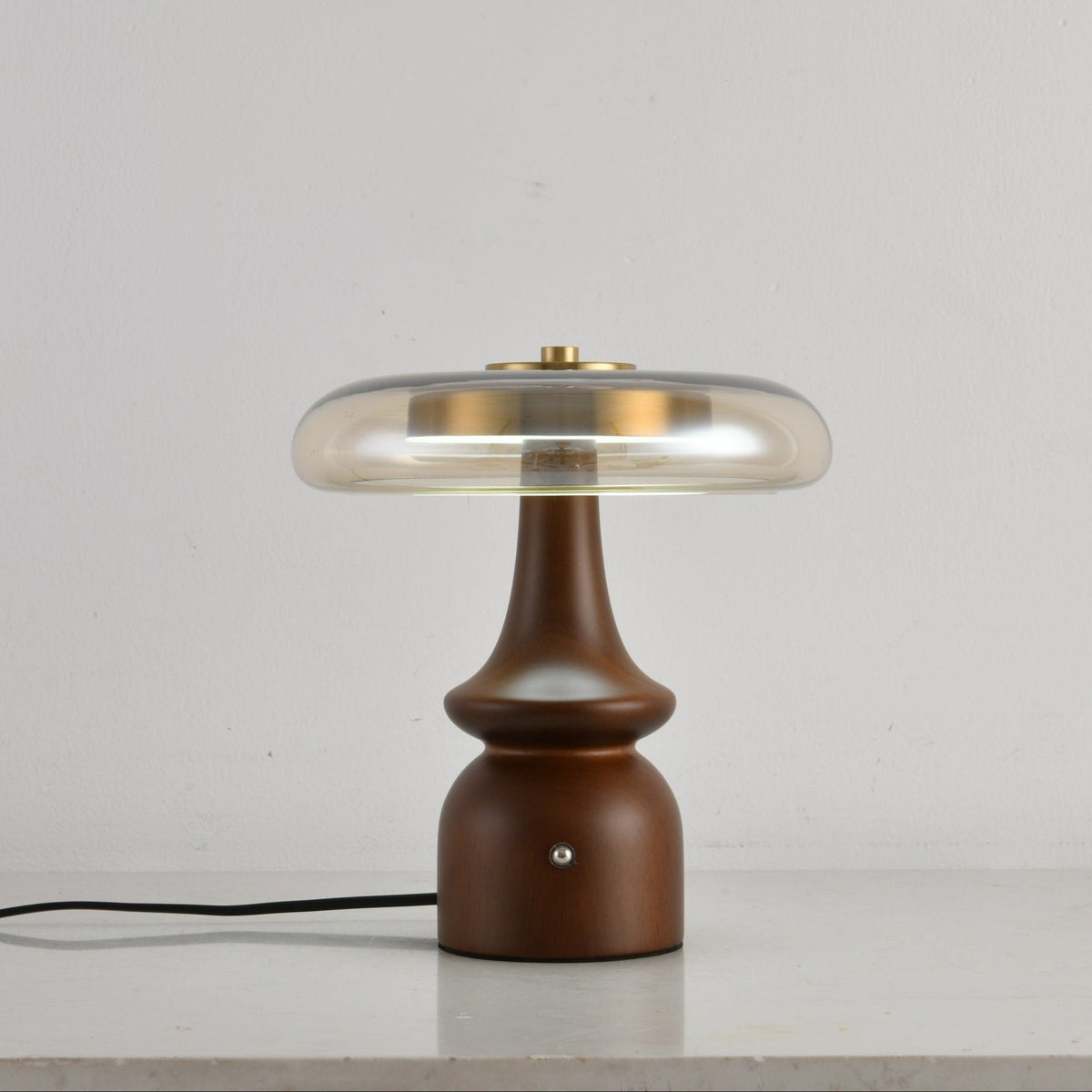 Mushroom Retro-Glas-Tischlampe
