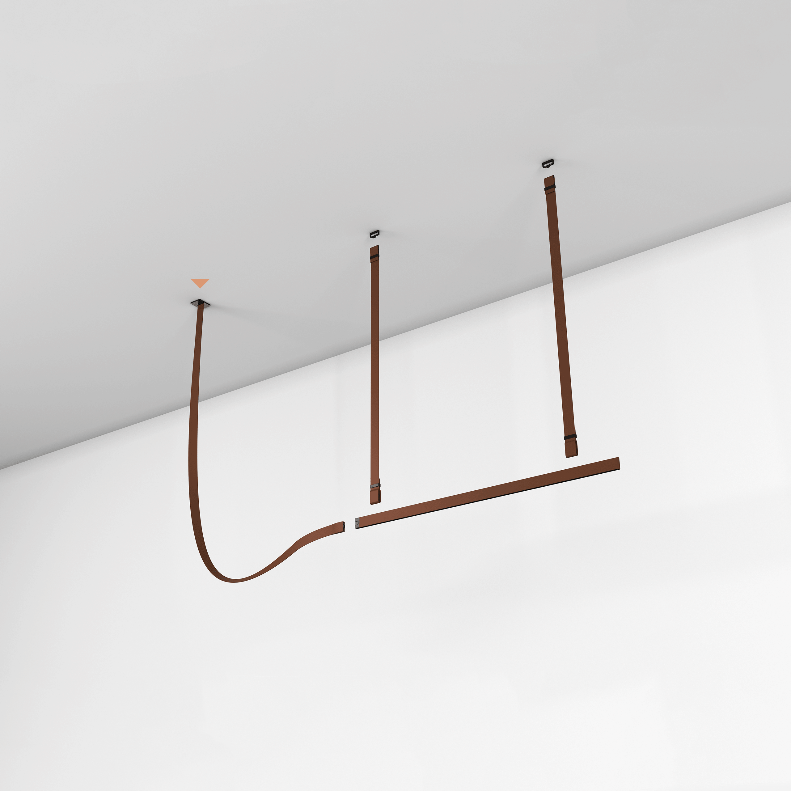 Zaleth moderne Pendelleuchte aus Leder