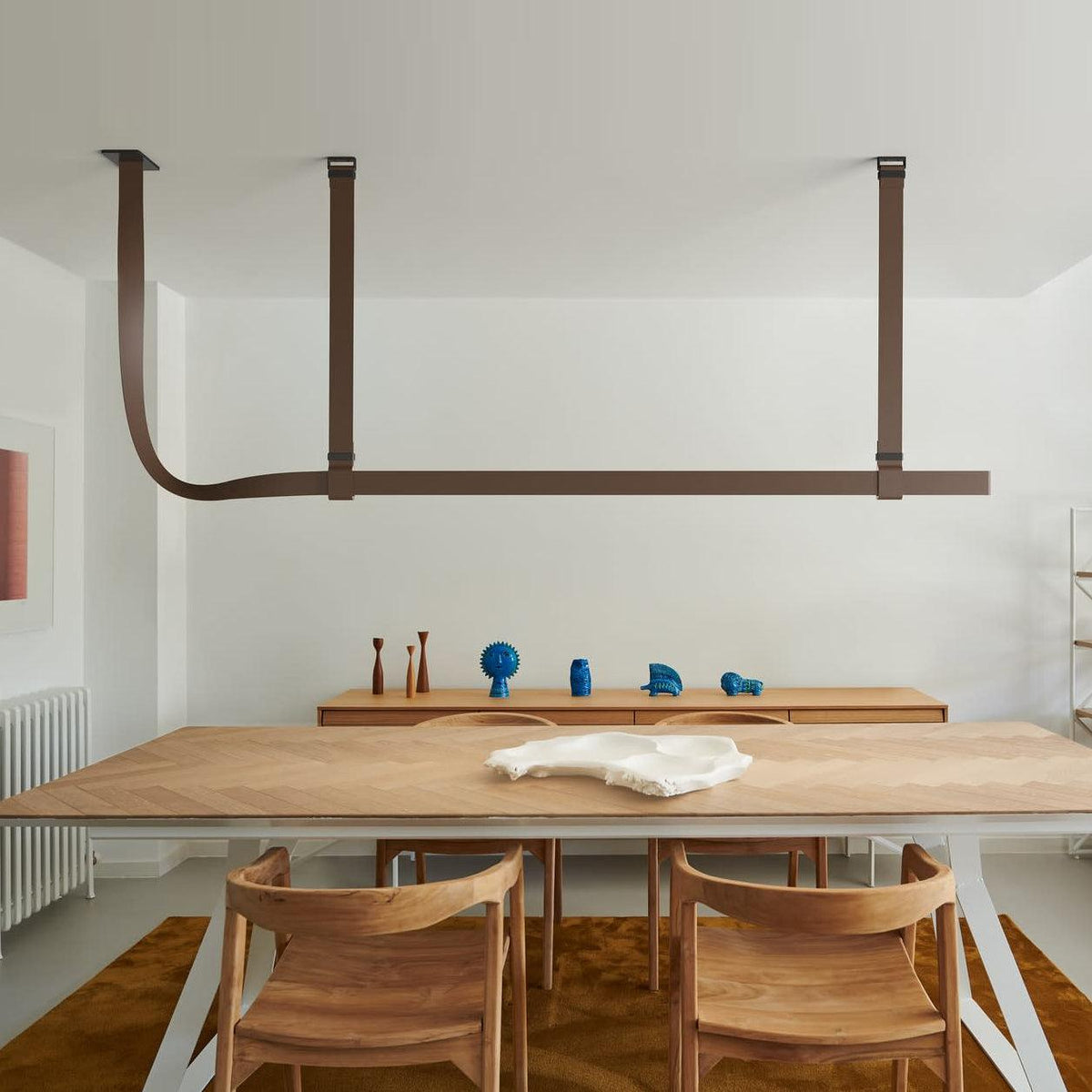 Zaleth moderne Pendelleuchte aus Leder