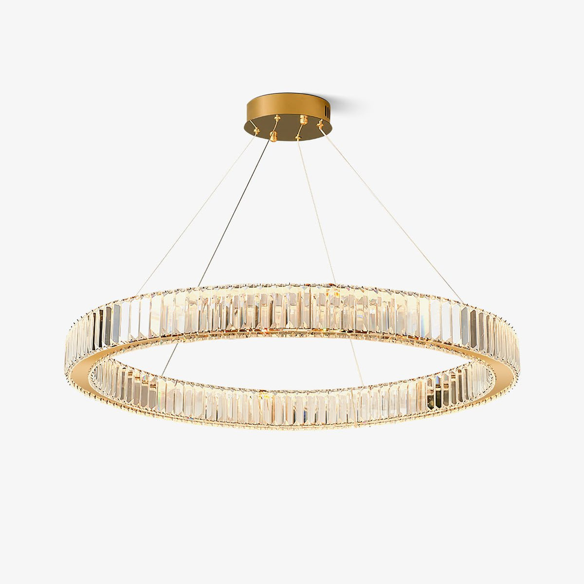 Cyrirelle Kronleuchter Gold Kristallring