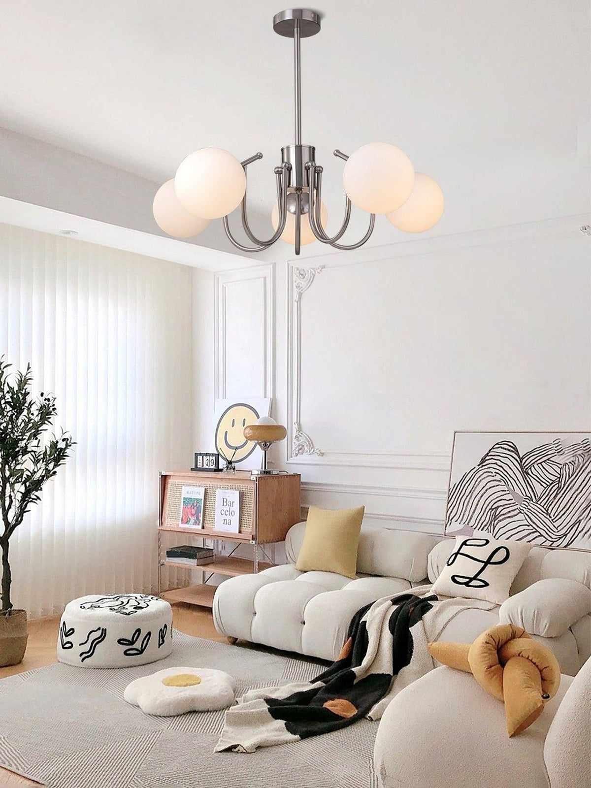 Tave Kronleuchter Kugel Chrom modern