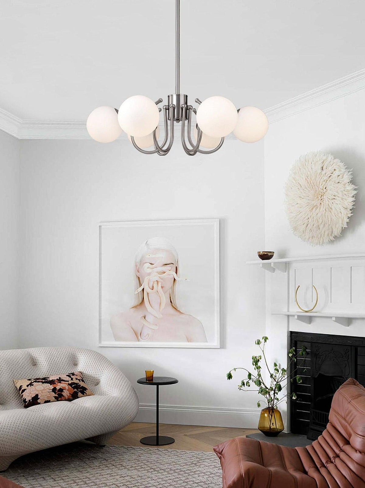 Tave Kronleuchter Kugel Chrom modern