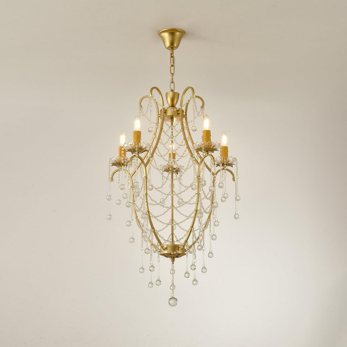 Eiriian Kronleuchter Birdcage Glaskugeln