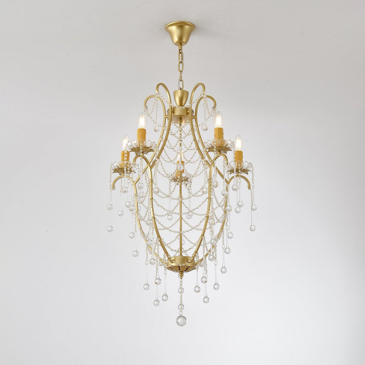 Eiriian Kronleuchter Birdcage Glaskugeln
