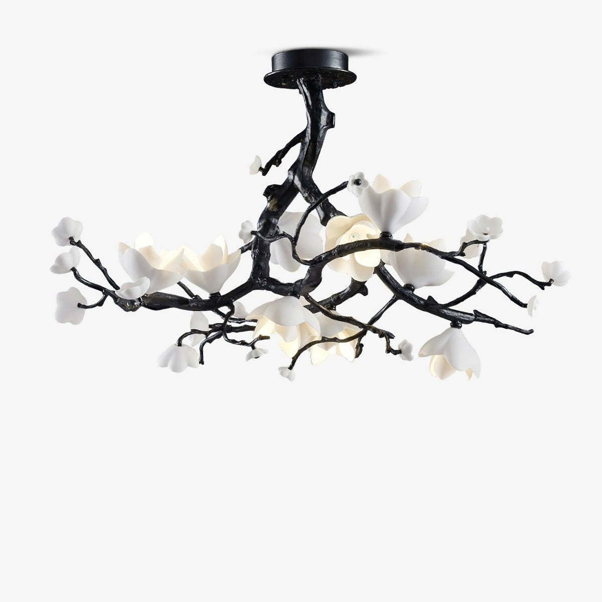 Aureira Pendelleuchte Schwarz Kupfer Baum Wilde Früchte