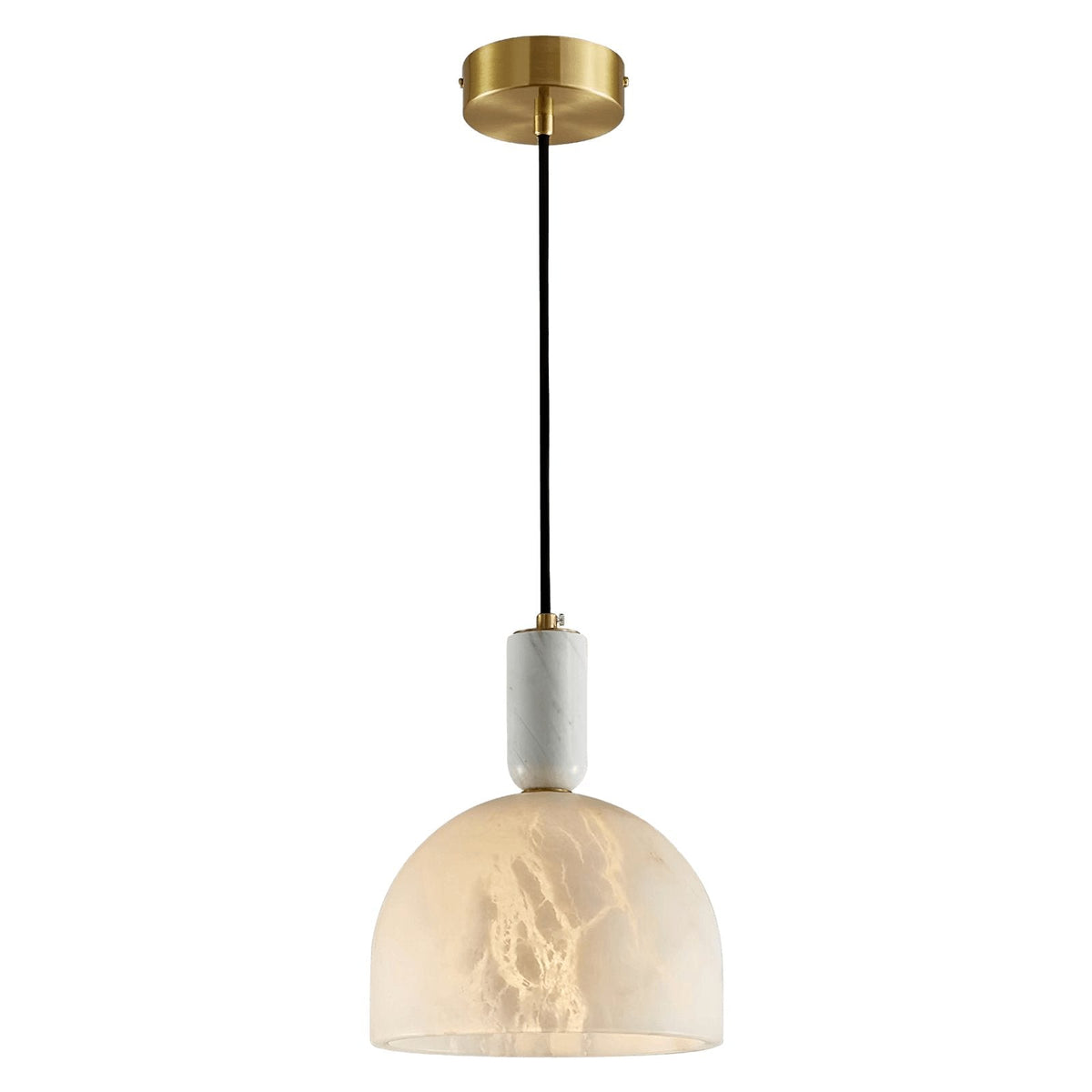 Leda Minimalistische Pendelleuchte aus Alabaster