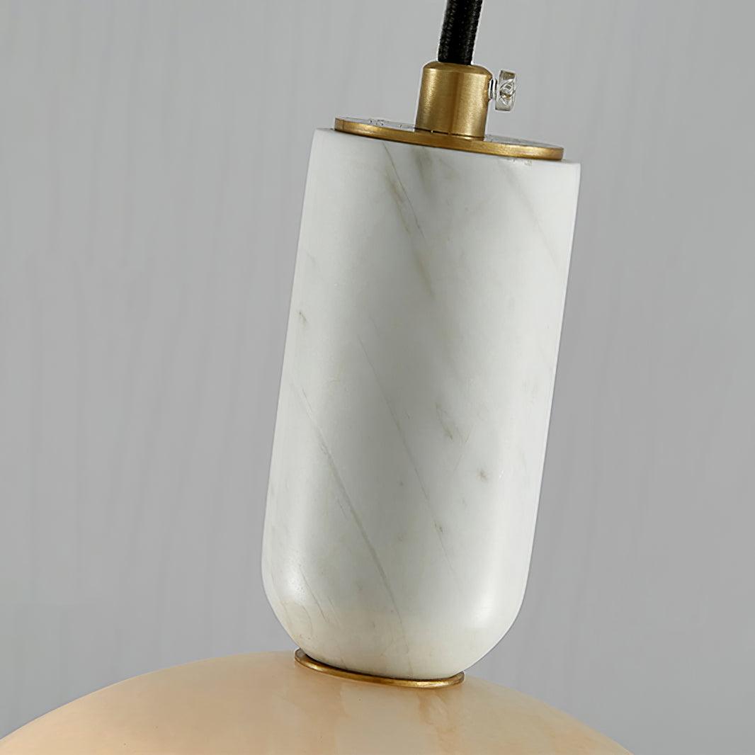 Leda Minimalistische Pendelleuchte aus Alabaster