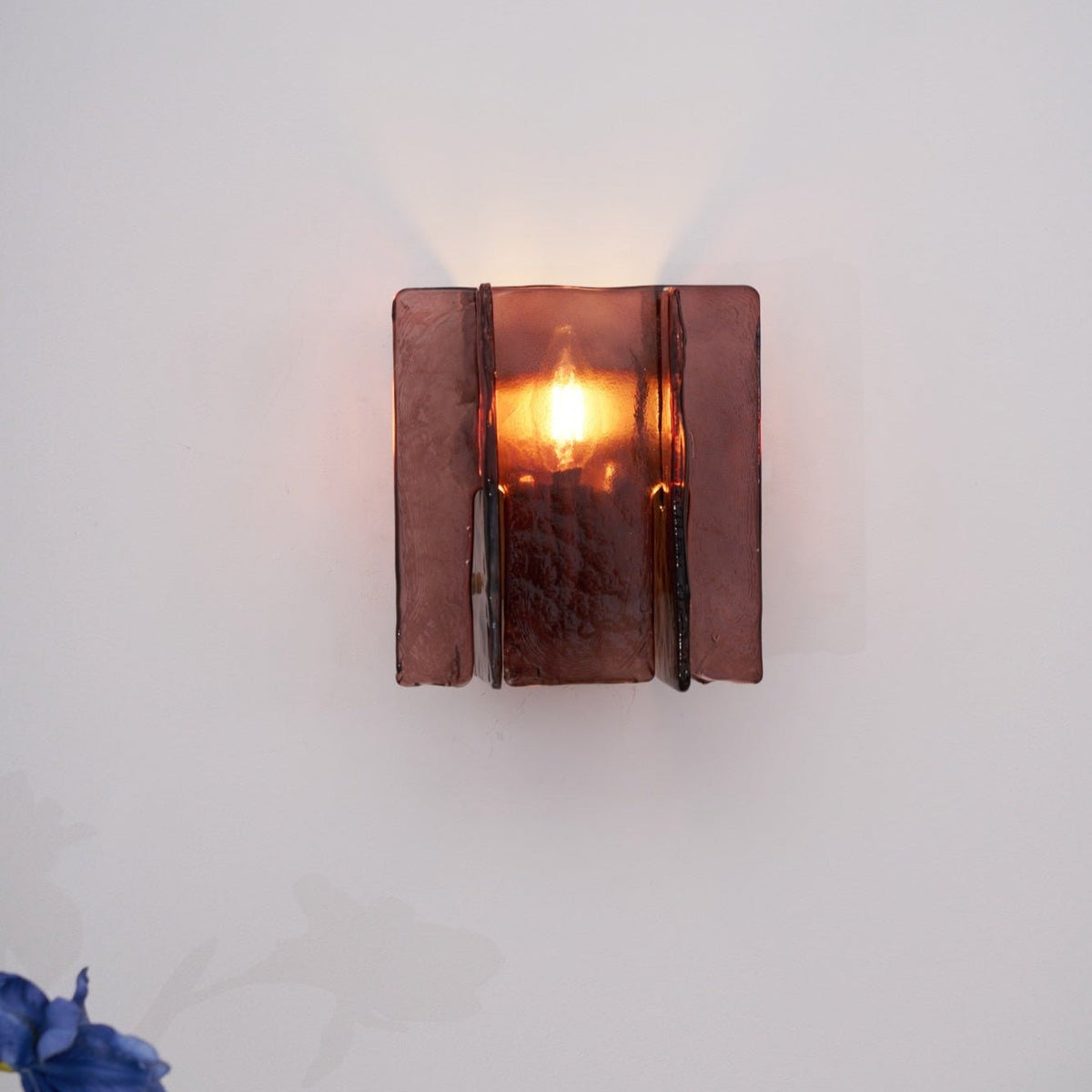 Celuaine Wandleuchte Messing Glas Transparent
