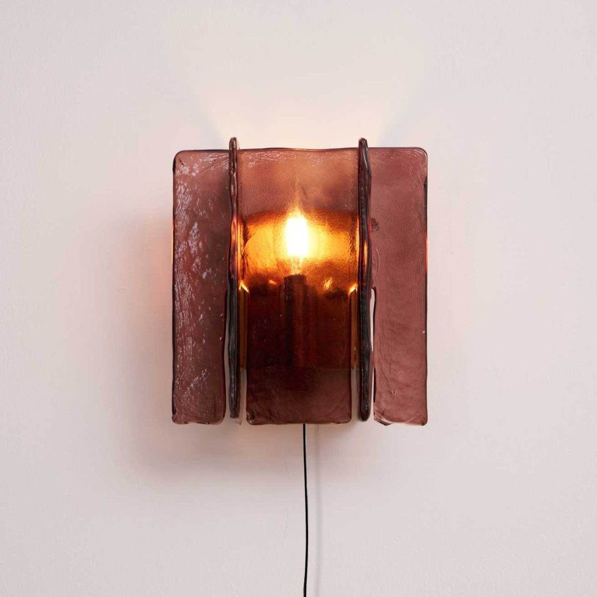 Celuaine Wandleuchte Messing Glas Transparent