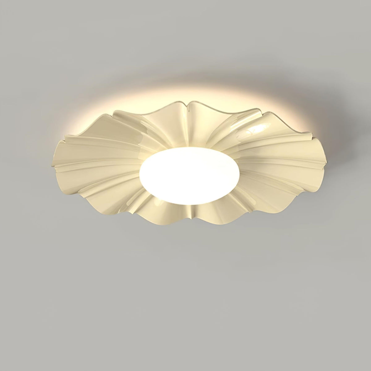Oriiraya Deckenleuchte Gold LED geschwungen für Schlafzimmer