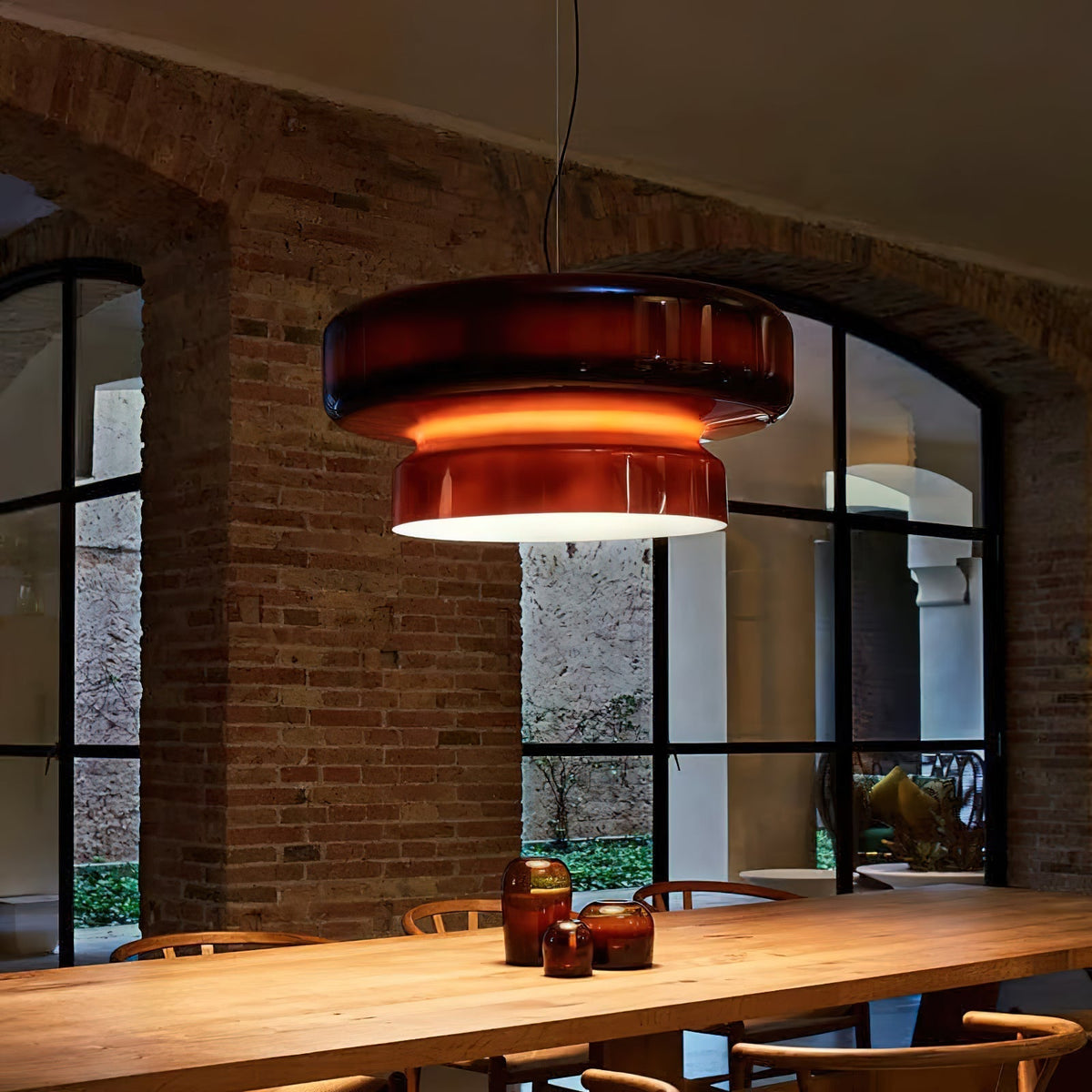Zerithce Pendelleuchte aus Glas, modern minimalistisch für Wohnzimmer | Cielum