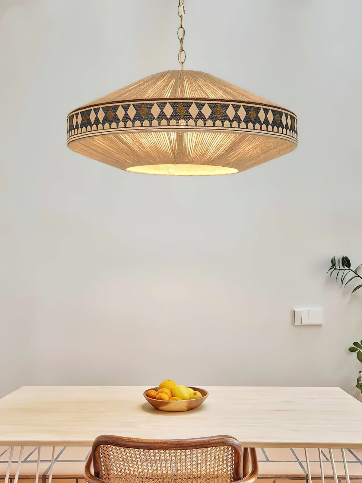 Calyce Pendelleuchte aus Stoff Cozy