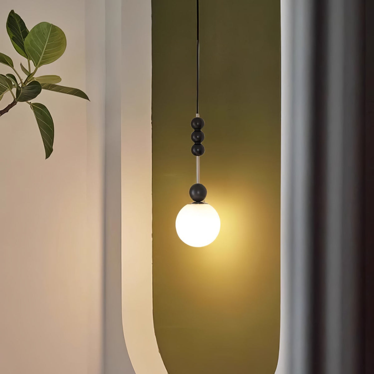 Miraleth Minimalistische Pendelleuchte aus Holz
