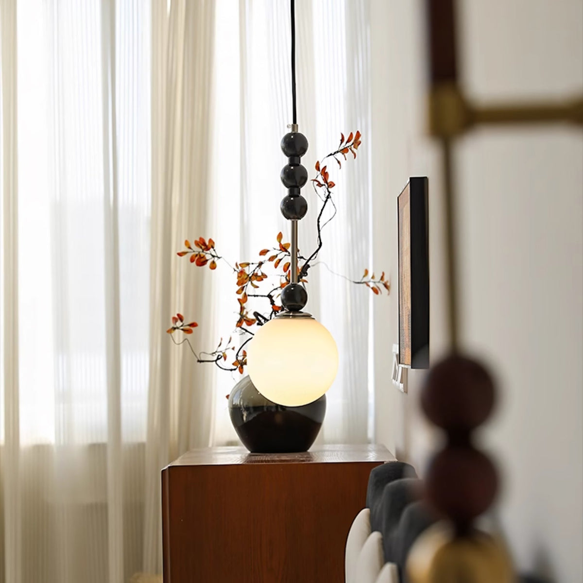 Miraleth Minimalistische Pendelleuchte aus Holz