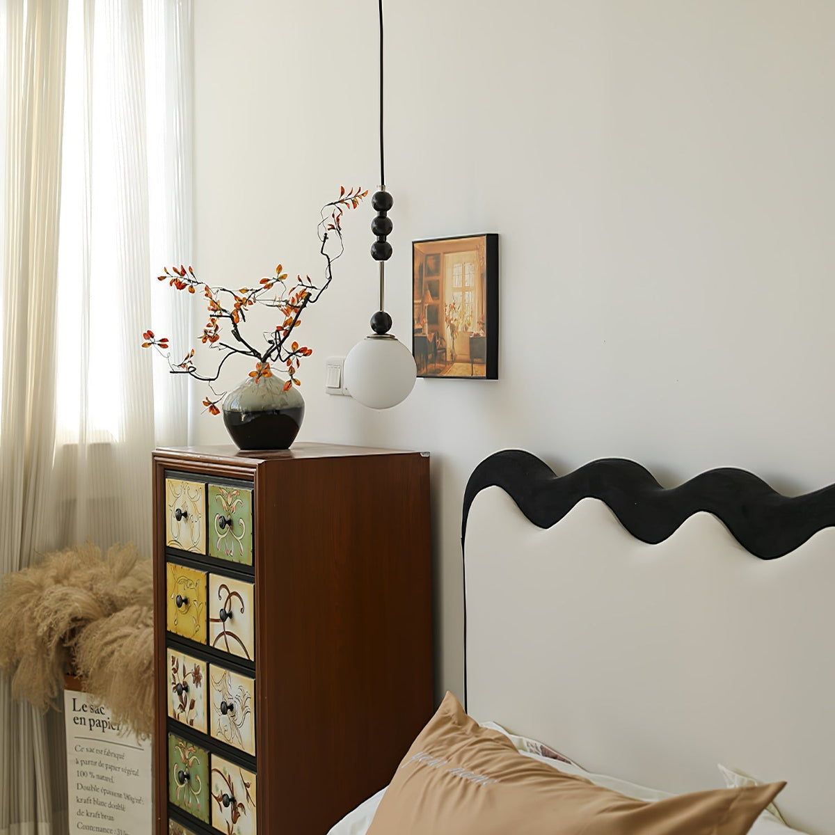 Miraleth Minimalistische Pendelleuchte aus Holz