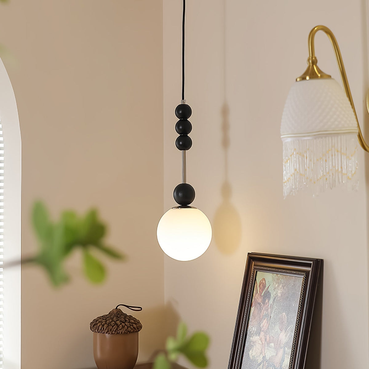 Miraleth Minimalistische Pendelleuchte aus Holz