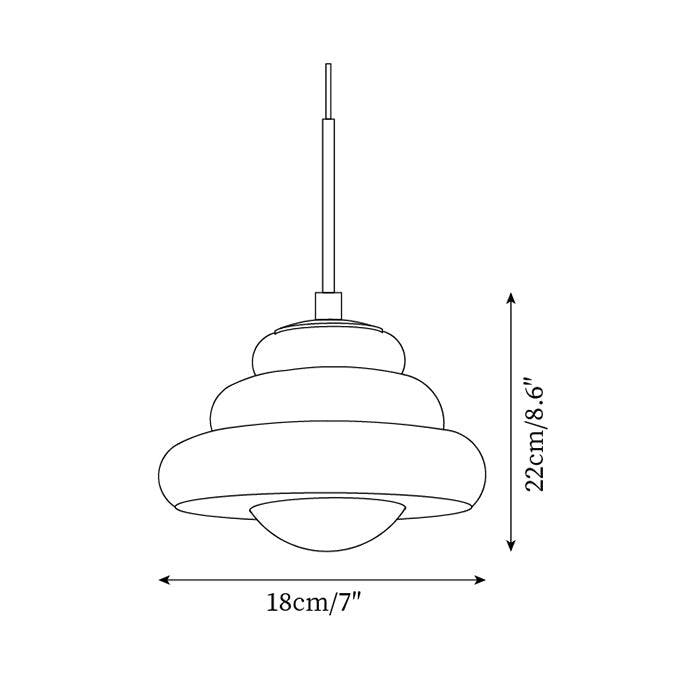 Vortex Retro Pendelleuchte