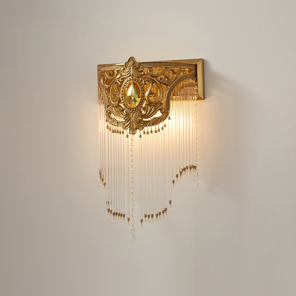 Bow Tie Gold Kristall-Fringe-Wandleuchte