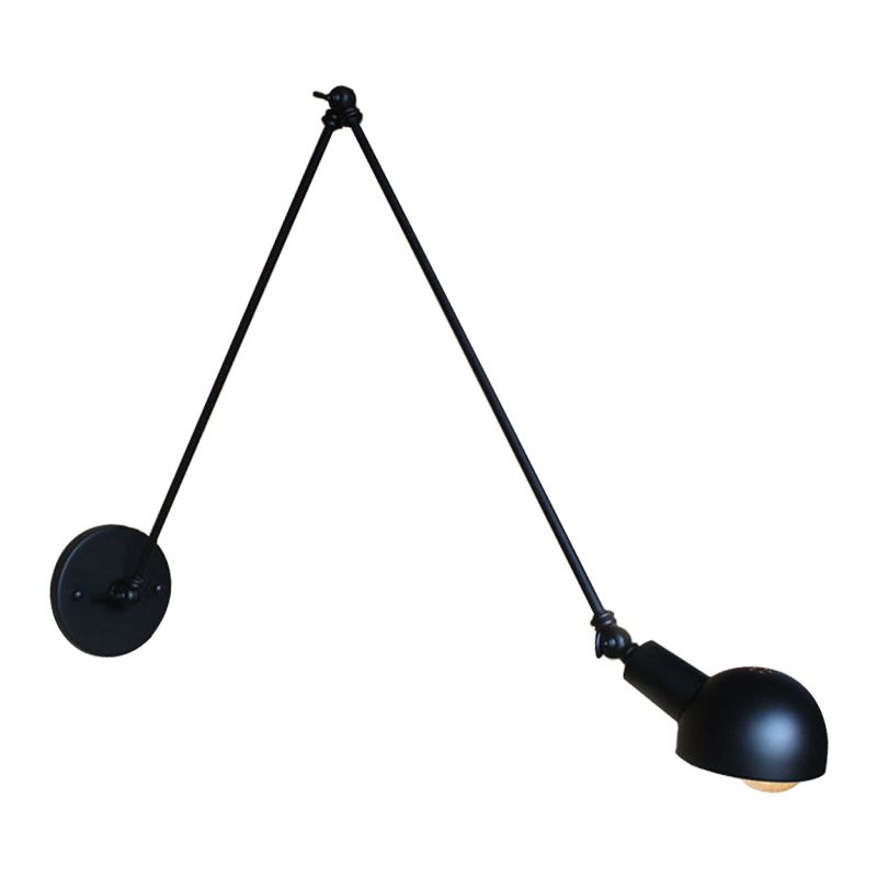 Silva Verstellbare Wandleuchte, Metall, Schwarz, Schlafzimmer