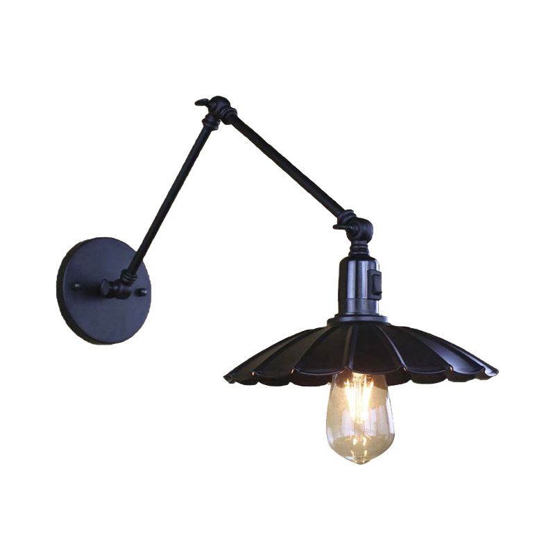 Silva Modern Wandleuchte Verstellbar, Schwarz/Weiß, Schlafzimmer, Metall