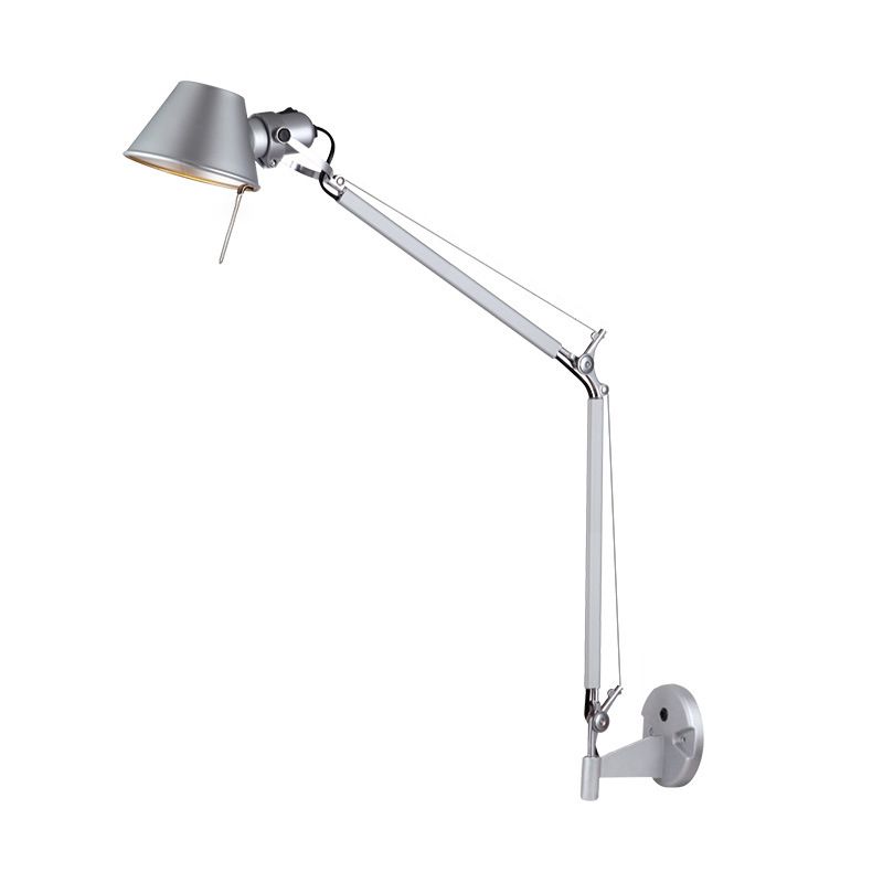 Silva Modern Wandleuchte, Metall, Kuppel, Silber, Wohnzimmer
