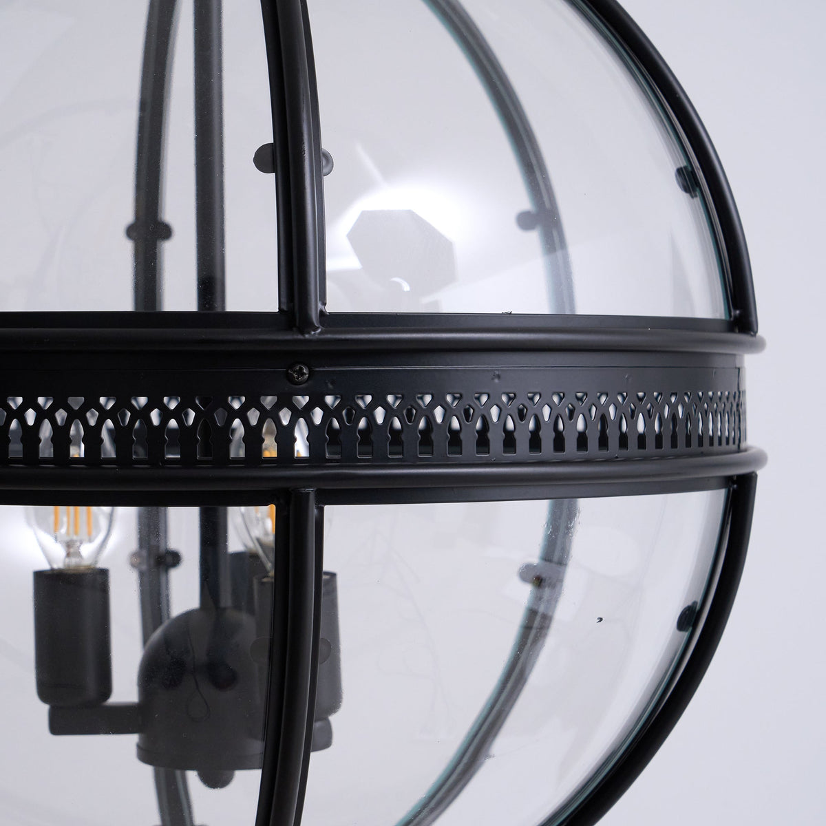Svelte Vintage Industrial Glas Pendelleuchte