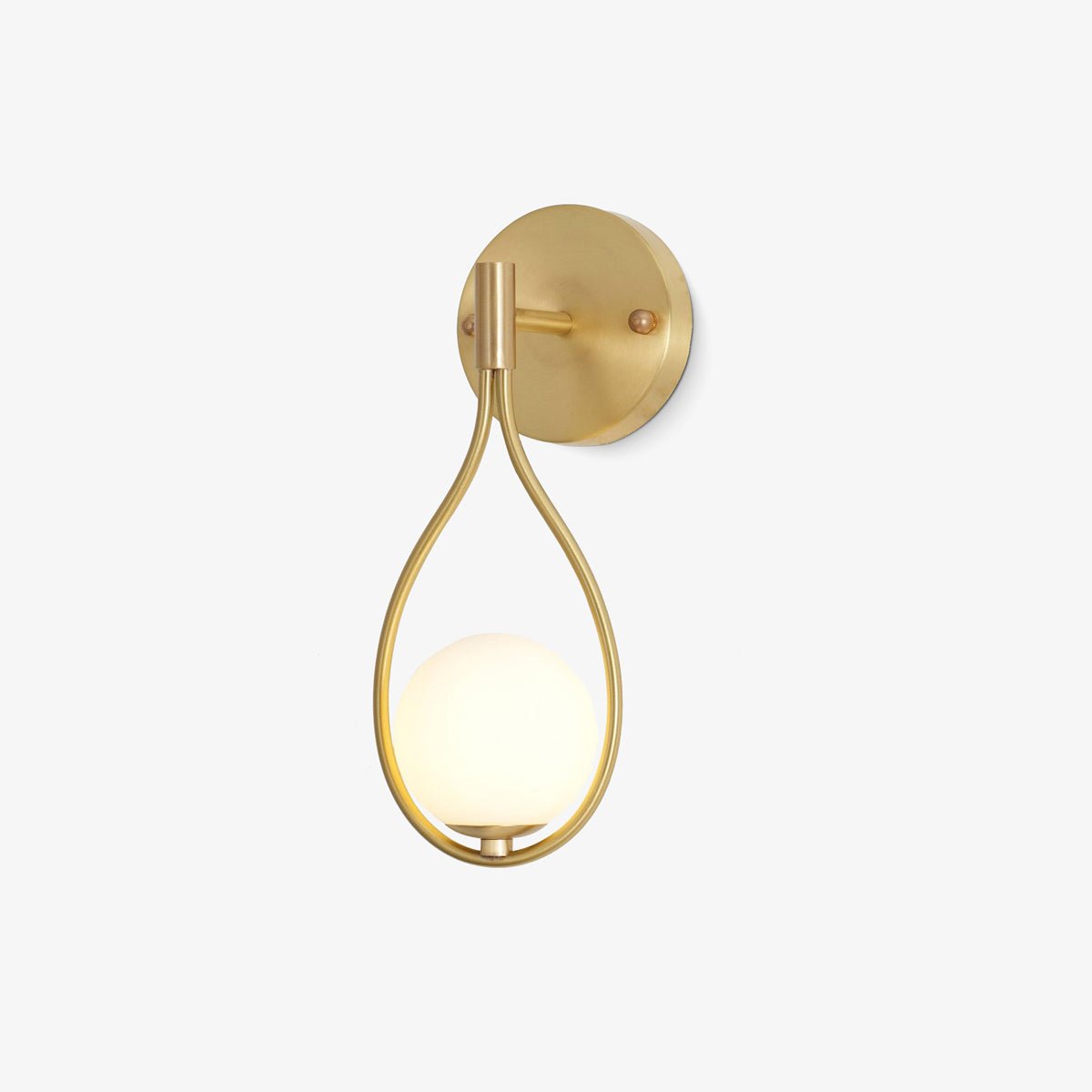 Eiralaya zeitgenössische minimalistische Wandleuchte aus Messing mit Glas für das Badezimmer | Cielum