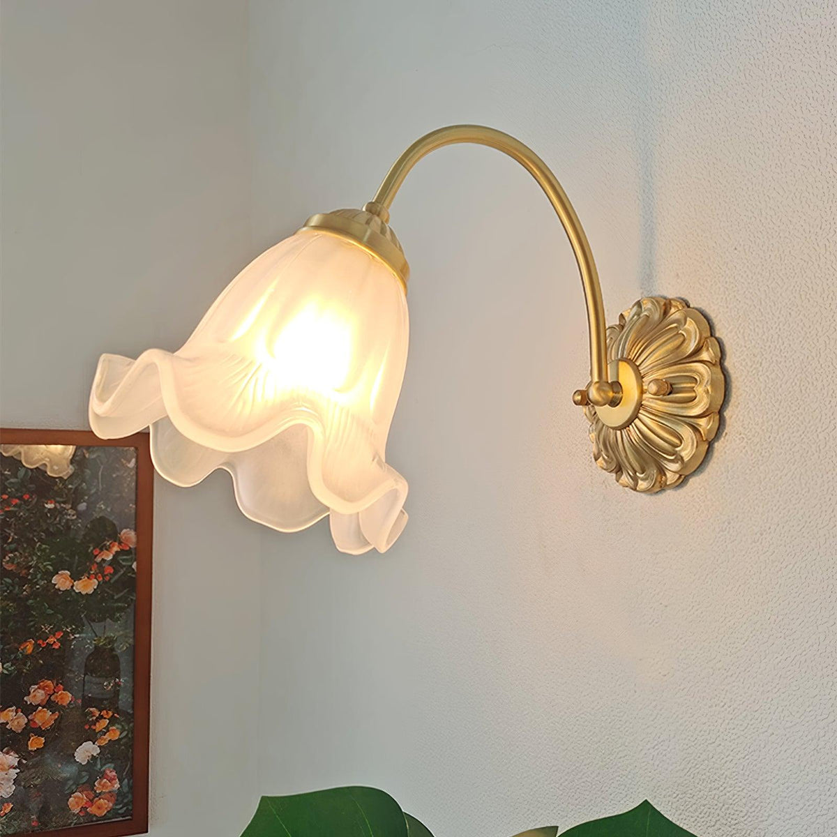 Celereria Vintage-Glas-Wandleuchte