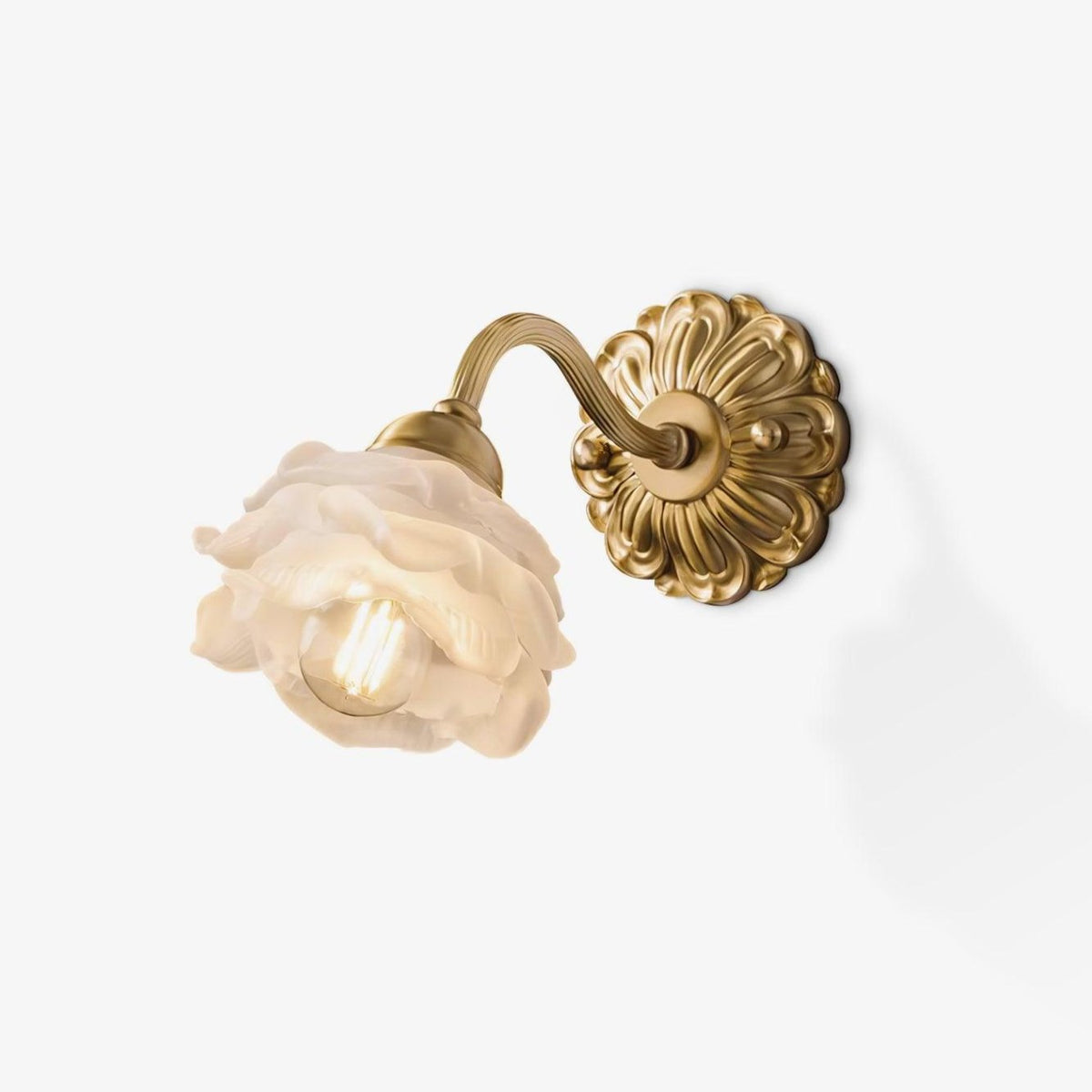 Palo Messing-Blumenmuster-Luxus-Wandleuchte