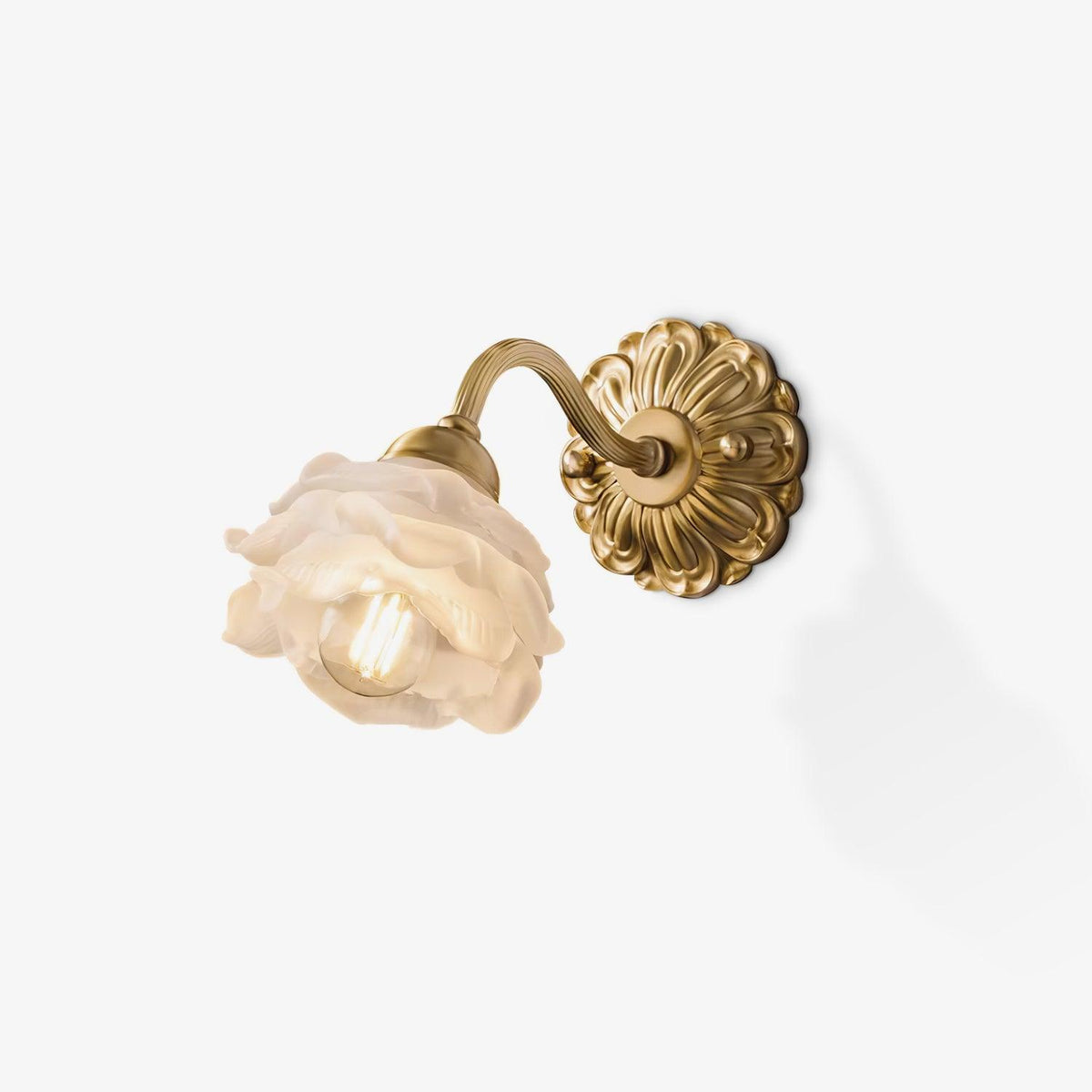 Palo Messing-Blumenmuster-Luxus-Wandleuchte
