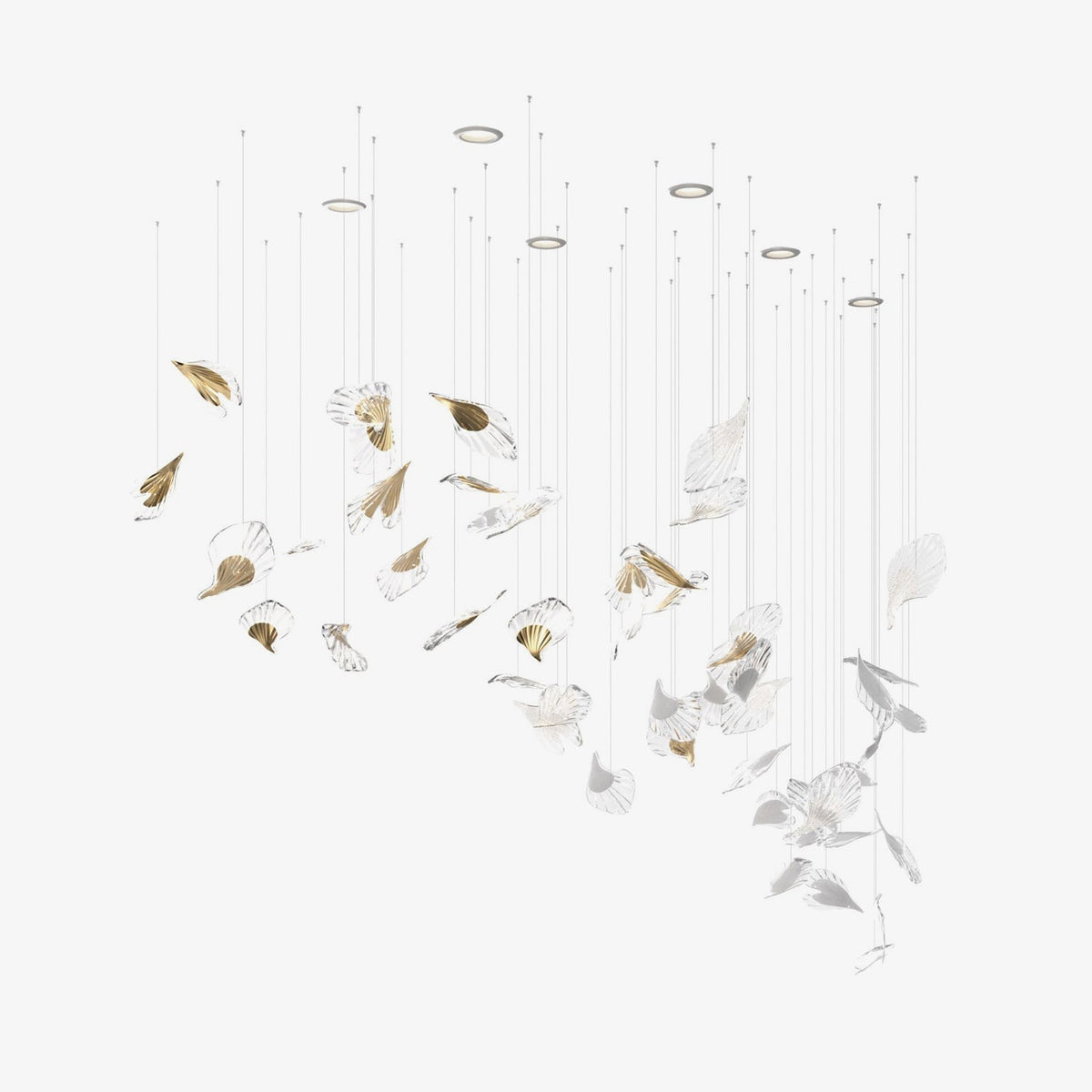Asorus Kronleuchter Kunstvolles Blatt-Design