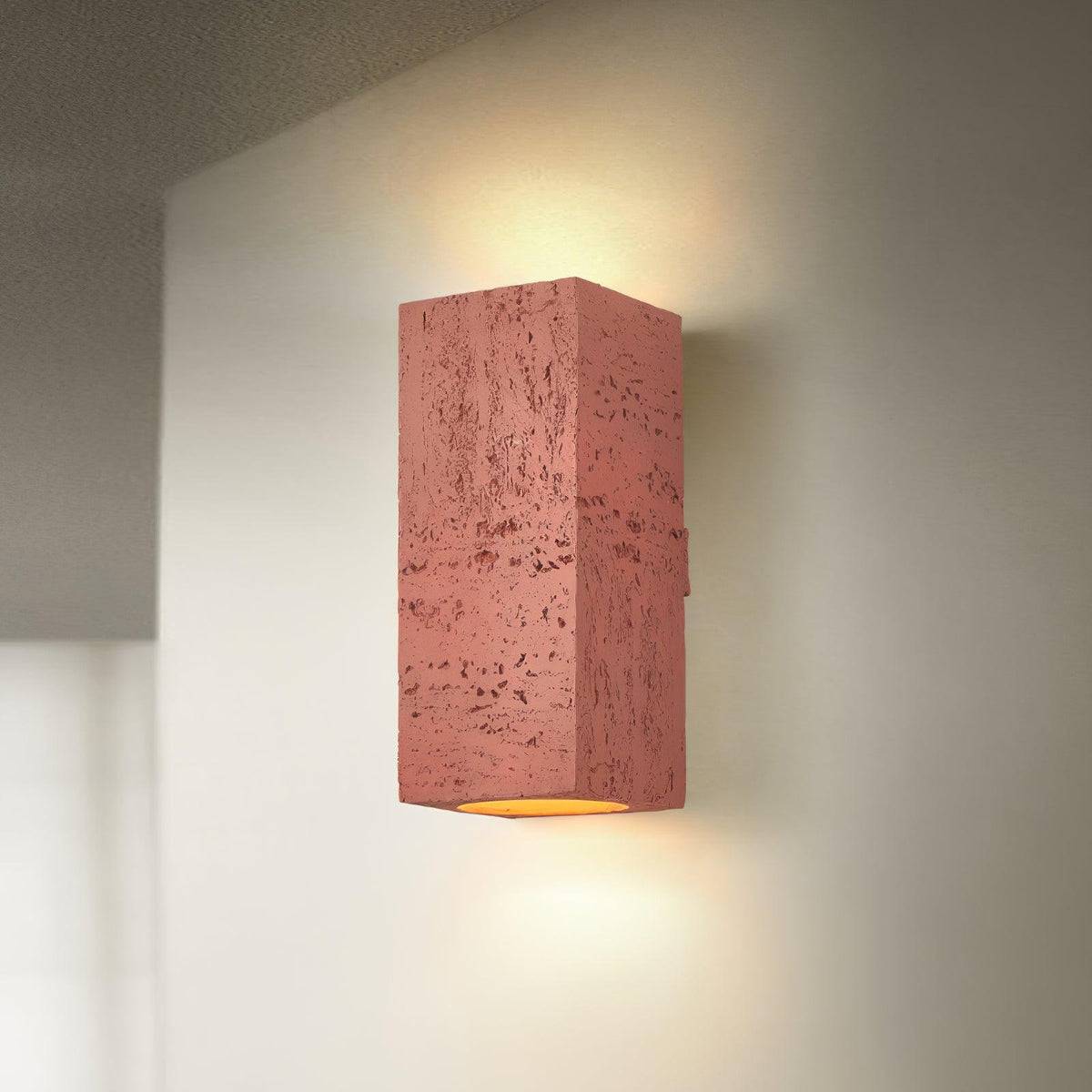 Veleraria zeitgenössische minimalistische Wandleuchte aus Verbundmaterial